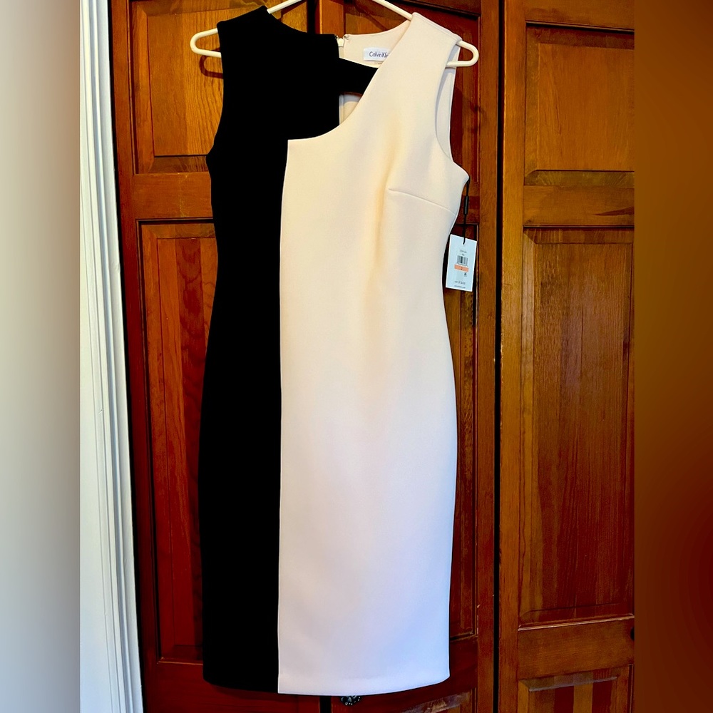 NWT Color block Calvin Klein Sheath Dress